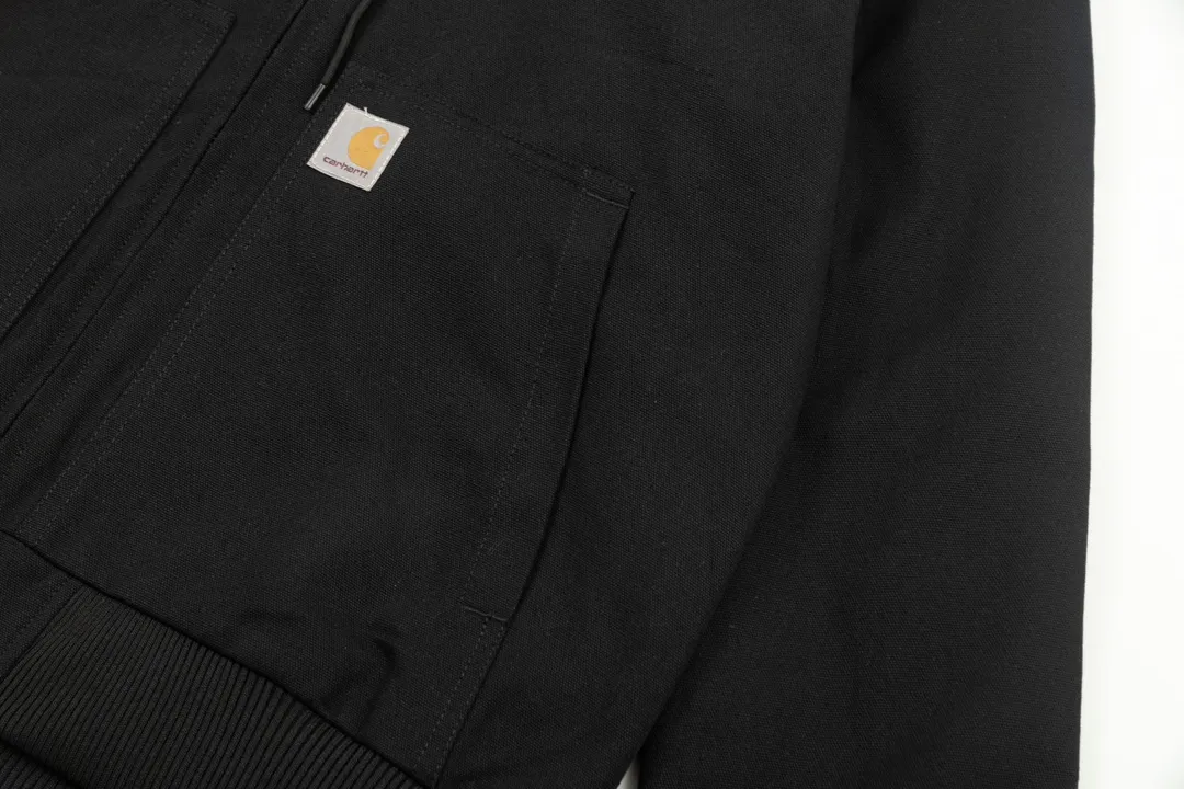 Style No. Carhartt Retro streamlined Detroit denim hooded Canvas jacket, available in four colors, sizes S to XL